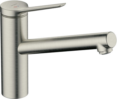 hansgrohe Zesis M33 ééngreeps keukenmengkraan 150 CoolStart, EcoSmart 1jet, rvs look Stainless Steel Optic