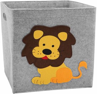 Haojianxuan Cartoon Dier Vouwen Opbergdoos Voor Planken Vilt Opslag Cubes Voor Organiseren Plank Nursery Home Closet 5