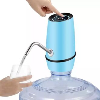 Haoyunma Dual-Pomp Water Fles Pomp Usb Opladen Automatische Elektrische Water Dispenser Fles Water Pomp Automatische Schakelaar blauw