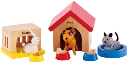 Hape Houten huisdieren voor poppenhuis Multikleur