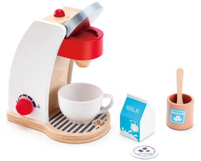 Hape houten koffieapparaat wit 6-delig