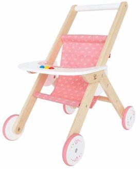 Hape Houten Stroller Roze