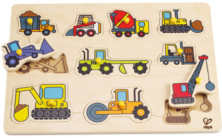 Hape Werkvoertuigen puzzel hout