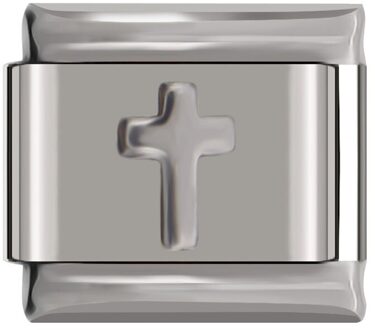 Hapiship Originele Daisy Mode Cross Voetbal Star Charm Links Fit 9Mm Armband Roestvrij Staal Diy Maken DJtop66 A3