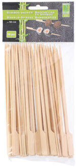 Hapjes/sate prikkers/peddel spiesjes - bamboe hout - 50x stuks - 18 cm