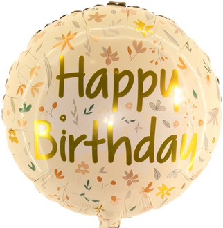 Happy birthday creme heliumballon