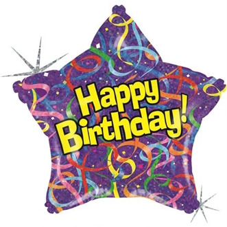 Happy birthday ster ballon
