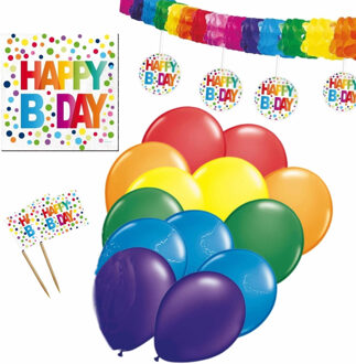 Happy Birthday verjaardag versieringen pakket voor elke leeftijd