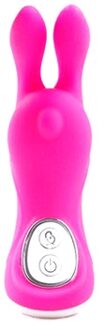 Happy Bunny 7 Pulsation Vibrator - Roze Wit/Roze