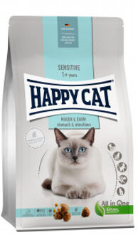 Happy Cat Adult Sensitive Magen & Darm (maag darm) kattenvoer 2 x 1,3 kg