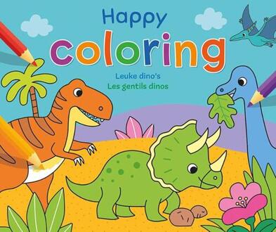 Happy coloring - Leuke dino's