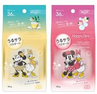 Happy Deo Body Sheet Fresh & Smooth Flower Soap - 36 pcs