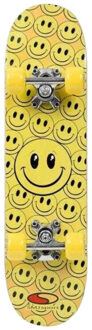 Happy face skateboard Geel - One size