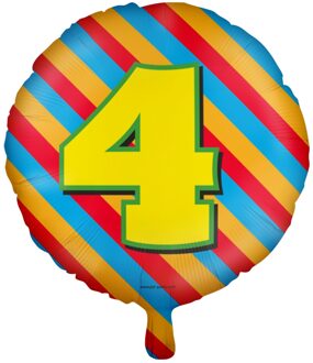 Happy Folie Ballon - 4 Jaar multi