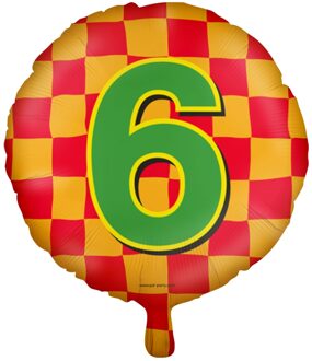 Happy Folie Ballon - 6 Jaar multi