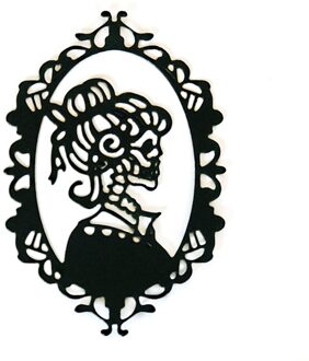 Happy Halloween Frame Sterft Scrapbooking Metalen Stansmessen Skelet Craft Gestanst Voor Papieren Kaart Maken Stempels En Matrijzen