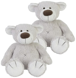 Happy Horse 2x stuks happy Horse pluche grijze beer Baggio knuffel 22 cm speelgoed