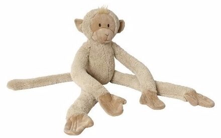 Happy Horse knuffel aap - beige - 85 cm - pluche - apenknuffel