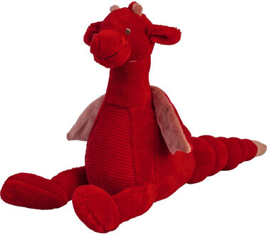 Happy Horse Knuffel Draak Tine - rood - 24 cm - baby knuffels