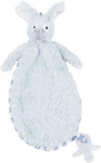Happy horse knuffeldoekje ezel dallas, formaat 27 cm, kleur blauw-grijs