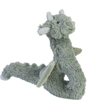 Happy Horse Rammelaar Draak Tine - lichtgroen - 18 cm - baby rammelaar