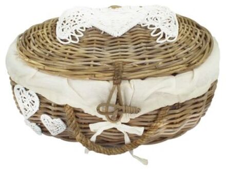 Happy-House Grafmand - Hond Kat - Herdenken - 38x28x20 cm - Beige/Bruin - Small