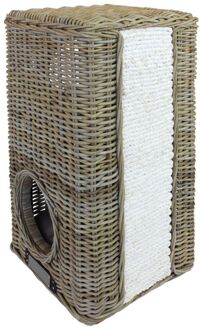 Happy-House Krabpaal - Riet - Beige/Bruin - 45x45x76 cm