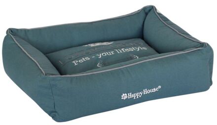 Happy-House Luxury Living - Hondenmand - Teal - 55x45x12 cm - Klein