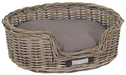 Happy-House Mand Riet Rond Naturel Medium 74x64x25cm