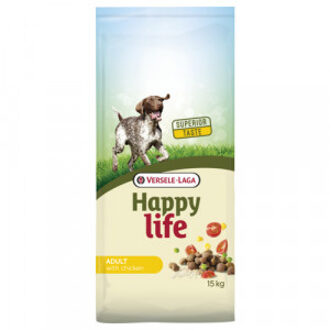 Happy Life Adult - Kip - Hondenvoer - 15 kg