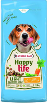 Happy Life Adult Light met kip hondenvoer 2 x 12,5 kg