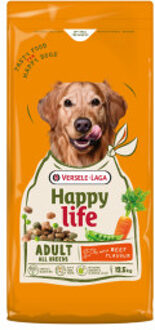 Happy Life Adult met rundsmaak hondenvoer 12,5 kg