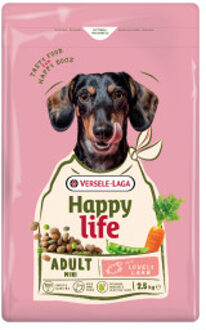 Happy Life Adult Mini met lam hondenvoer 2,5 kg