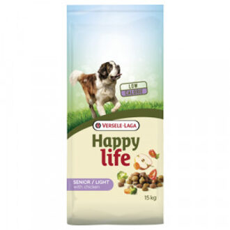 Happy Life Light Senior - Kip - Hondenvoer - 15 kg