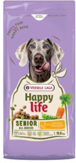 Happy Life Senior met kip hondenvoer 12,5 kg