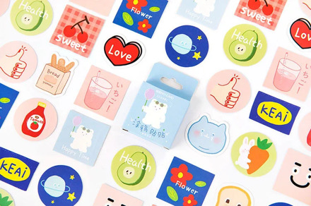 Happy painting diy decorative sticker(1pack=45pieces)