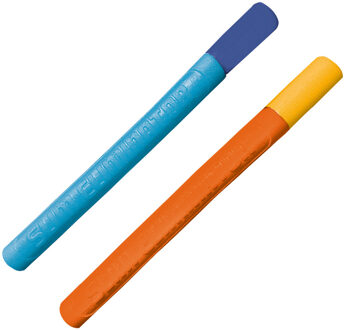 Happy People 2x Waterpistool/waterpistolen van foam 54 cm met bereik van 9 meter