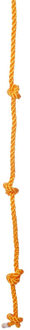Happy People Kinder speeltoestel klimtouw met 3 knopen 190 cm - Buitenspeelgoed - Klimmen en klauteren - Speeltoestel touw