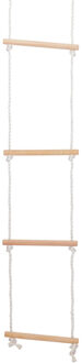 Happy People Kinder touwladder/klimladder - 200 cm - Buitenspeelgoed - Klimmen en klauteren - Speeltoestel ladder