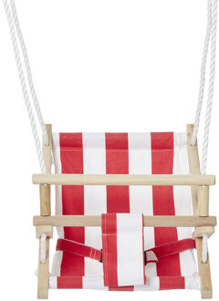 Happy People Rood met witte baby/dreumes/peuter schommel