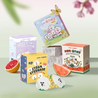 Happy Philosophy Steam Eye Mask NEVER'S FAMILY Limited Edition - 4 Types Lavender Essential Oil - 10pcs