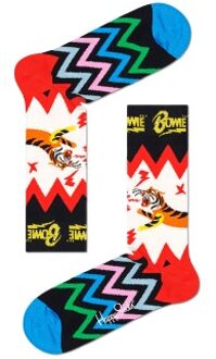 Happy Socks 2 stuks David Bowie Sock * Actie * Versch.kleure/Patroon,Rood,Zwart - Maat 36/40