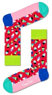 Happy Socks 3 stuks Ice Cream Sock * Actie * Versch.kleure/Patroon,Blauw,Groen,Wit,Roze,Rood - Maat 36/40,Maat 41/46