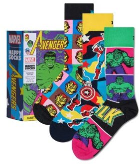 Happy Socks 3 stuks Marvel Avengers Gift Set * Actie * Versch.kleure/Patroon - Maat 36/40,Maat 41/46