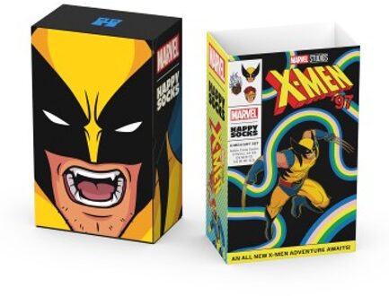 Happy Socks 3 stuks Marvel X-Men Gift Set * Actie * Geel - Maat 36/40,Maat 41/46