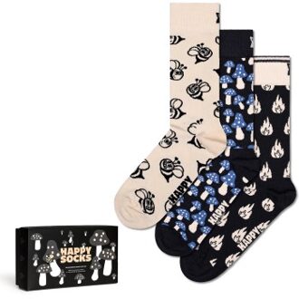 Happy Socks 3 stuks Monochrome Magic Socks Gift Set * Actie * Versch.kleure/Patroon - Maat 36/40,Maat 41/46
