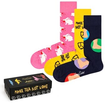 Happy Socks 3 stuks Monty Python Gift Box * Actie * Versch.kleure/Patroon - Maat 36/40,Maat 41/46