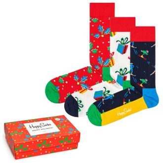 Happy Socks 3 stuks Playing Holiday Gift Box * Actie * Versch.kleure/Patroon - Maat 41/46