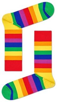 Happy Socks 3 stuks Pride Stripe Sock Versch.kleure/Patroon,Wit - Maat 36/40,Maat 41/46