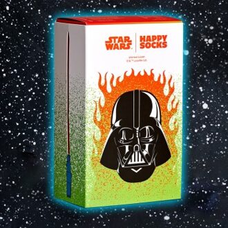 Happy Socks 3 stuks Star Wars Yoda And Vader Gift Box * Actie * Zwart - Maat 36/40